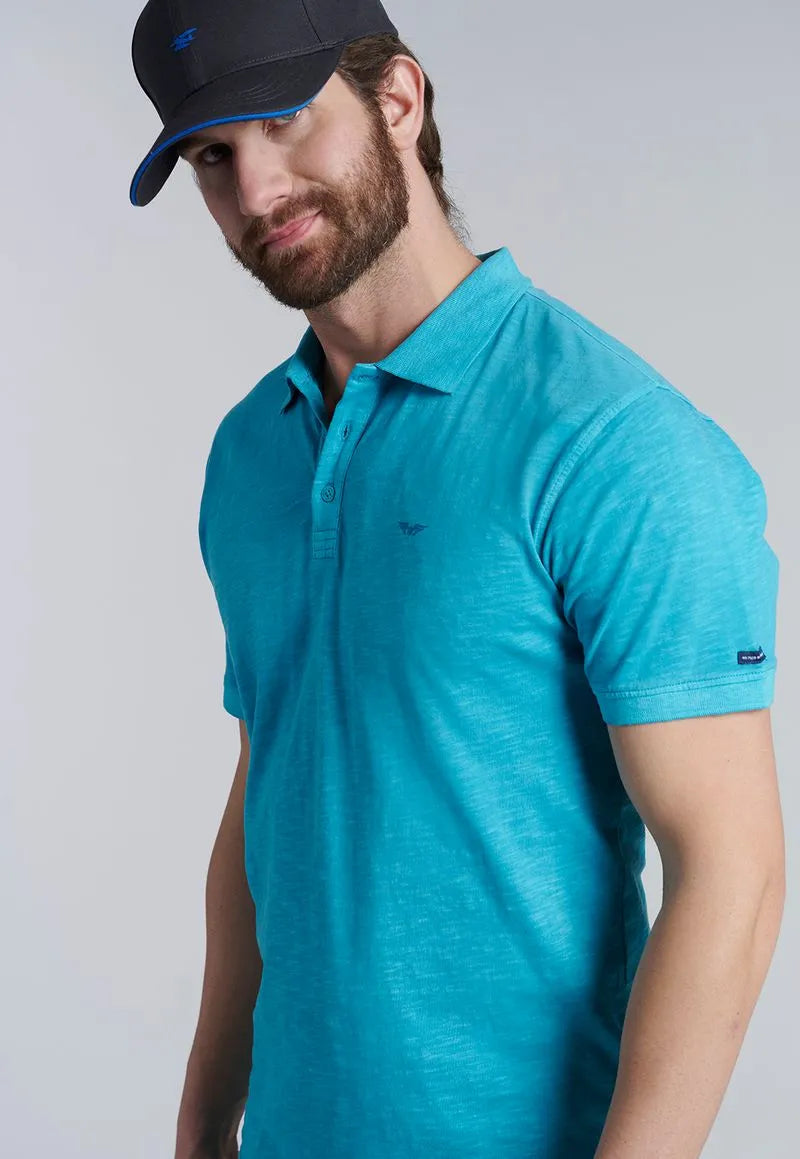 Polera Hombre Polo San Diego Turquesa