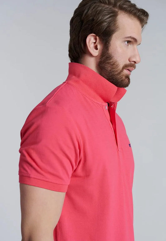 Polera Hombre Básica Pique Coral