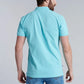 Polera Hombre Básica Pique Lt Turquoise