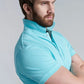 Polera Hombre Básica Pique Lt Turquoise