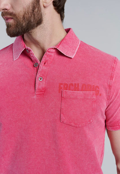 Polera Hombre Polo Hawai Dk Coral