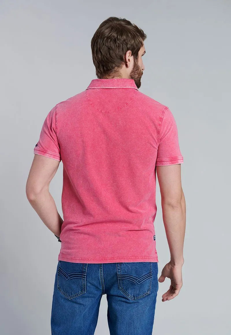 Polera Hombre Polo Hawai Dk Coral