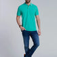 Polera Hombre Básica Pique Lt Green