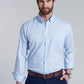 Camisa Hombre Smart Casual Oxford Sky