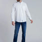 Camisa Hombre Sport Lino Blanco