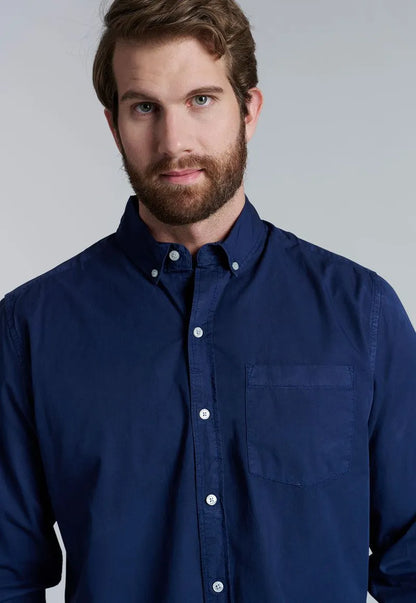 Camisa Hombre Sport Garment Dyed Navy