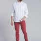 Camisa Hombre Garment Dyed Sport Fj Blanca