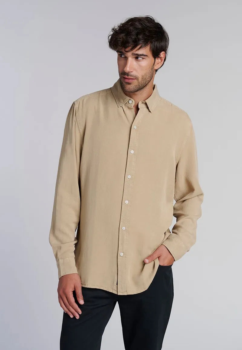 Camisa Hombre Miami Sport Lyocell Fj Khaki