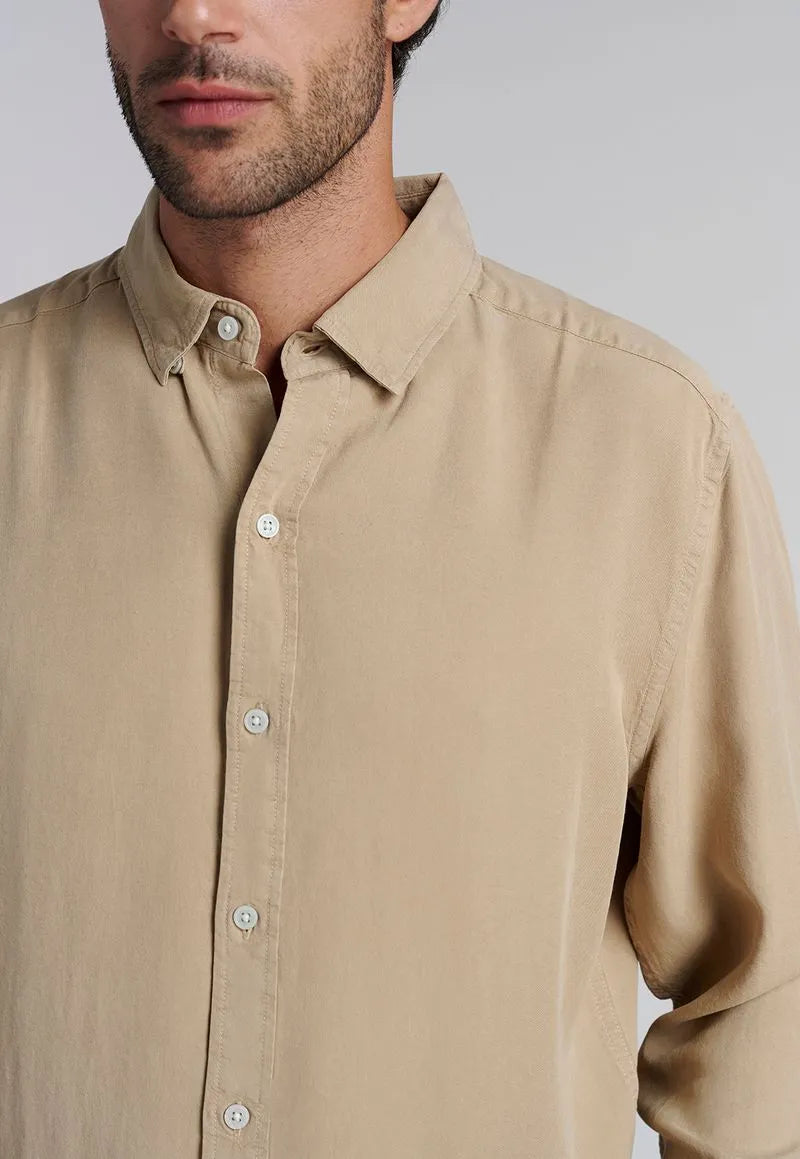 Camisa Hombre Miami Sport Lyocell Fj Khaki