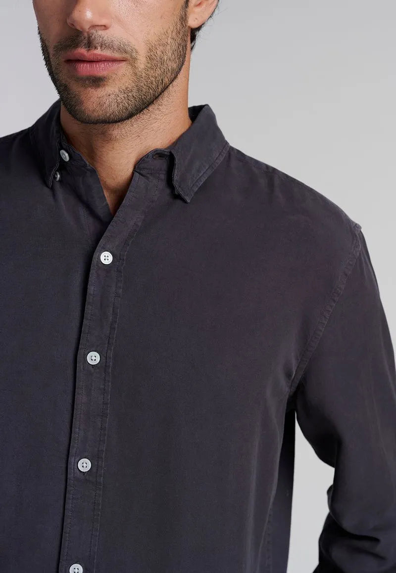 Camisa Hombre Miami Sport Lyocell Fj Negro