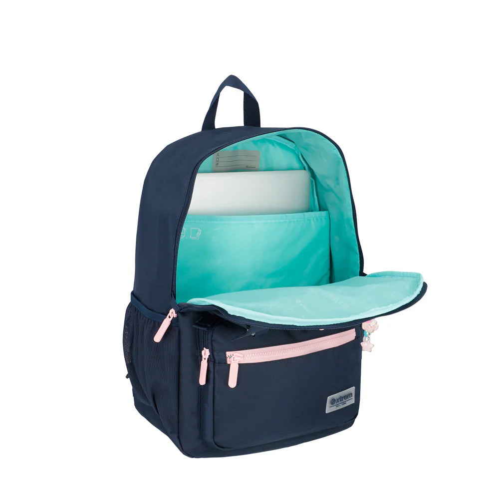 Mochila para notebook 15" Cleveland azul/rosada