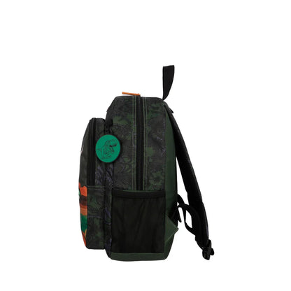 Mochila Escolar Niño Kinder Dino Olive