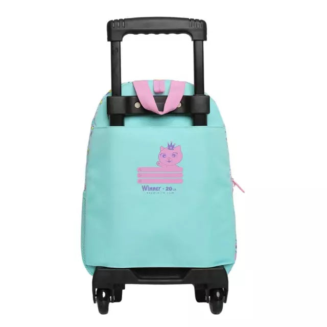Mochila Infantil Niña Winner Cat Print Menta