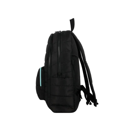 Mochila Para Notebook Mujer 14" Hamilton Negra-Verde