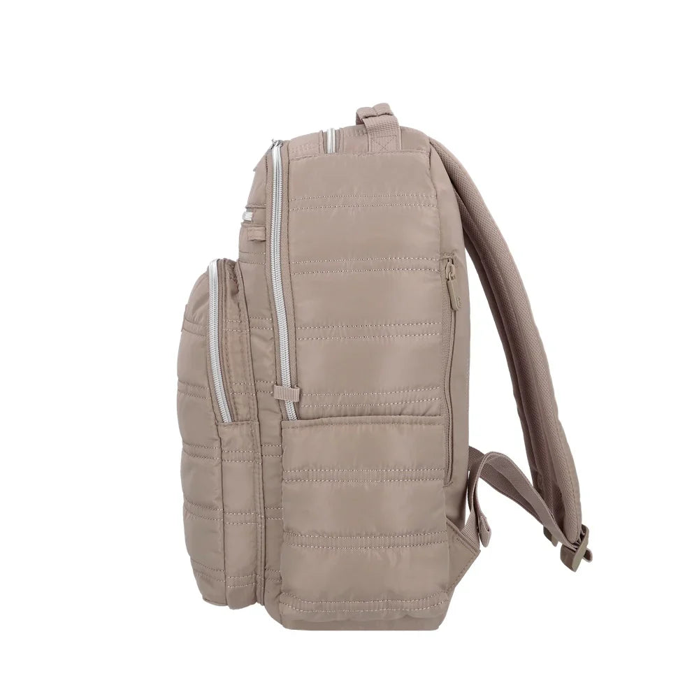 Mochila Para Notebook Mujer 15" Vermont Simply Taupe