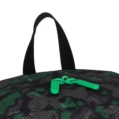 Mochila Triple Pack + Estuche + Lonchera Niño Black Green