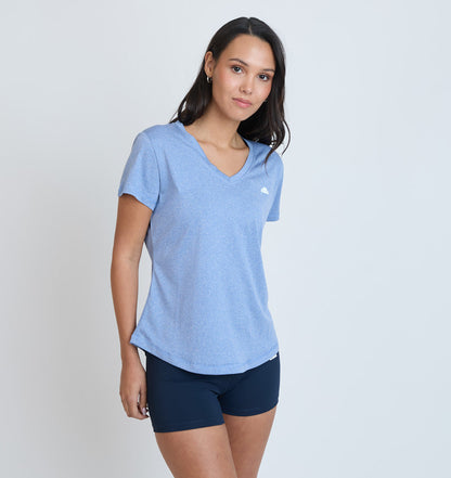 Polera Mujer Deportiva Agata Azul Piedra