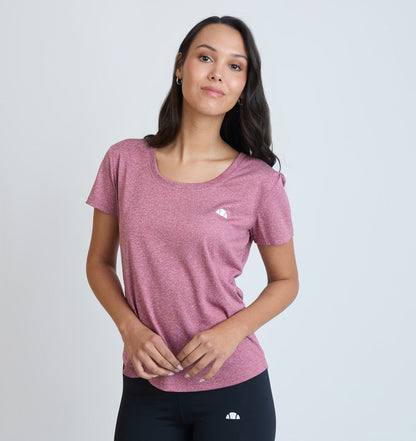 Polera Mujer Deportiva Estrella Burdeo