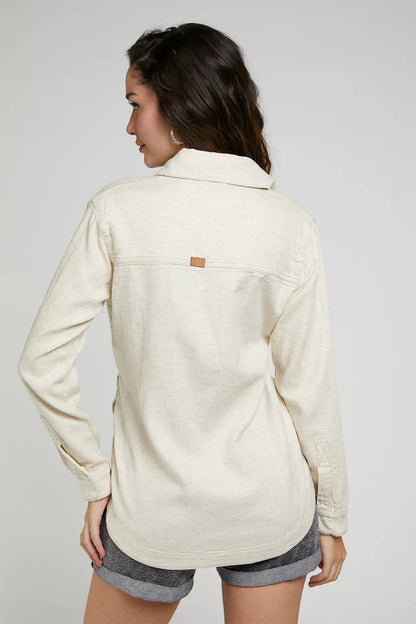 Sobrecamisa Mujer Lino 4854 Arena