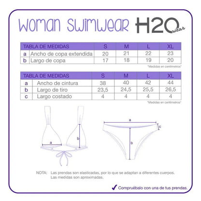 Traje de Baño Mujer Bikini Samantha H2O Wear Muliticolor
