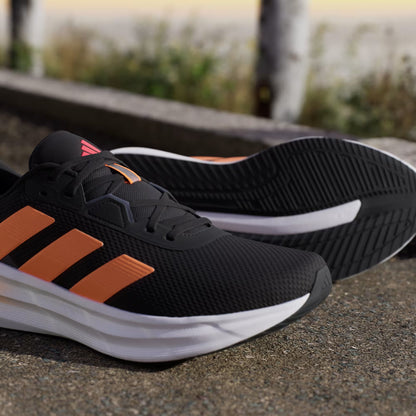 Zapatilla Hombre Running Galaxy 7 Negro con Naranja