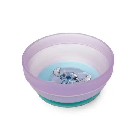 Bol Antideslizante de Stitch Morado