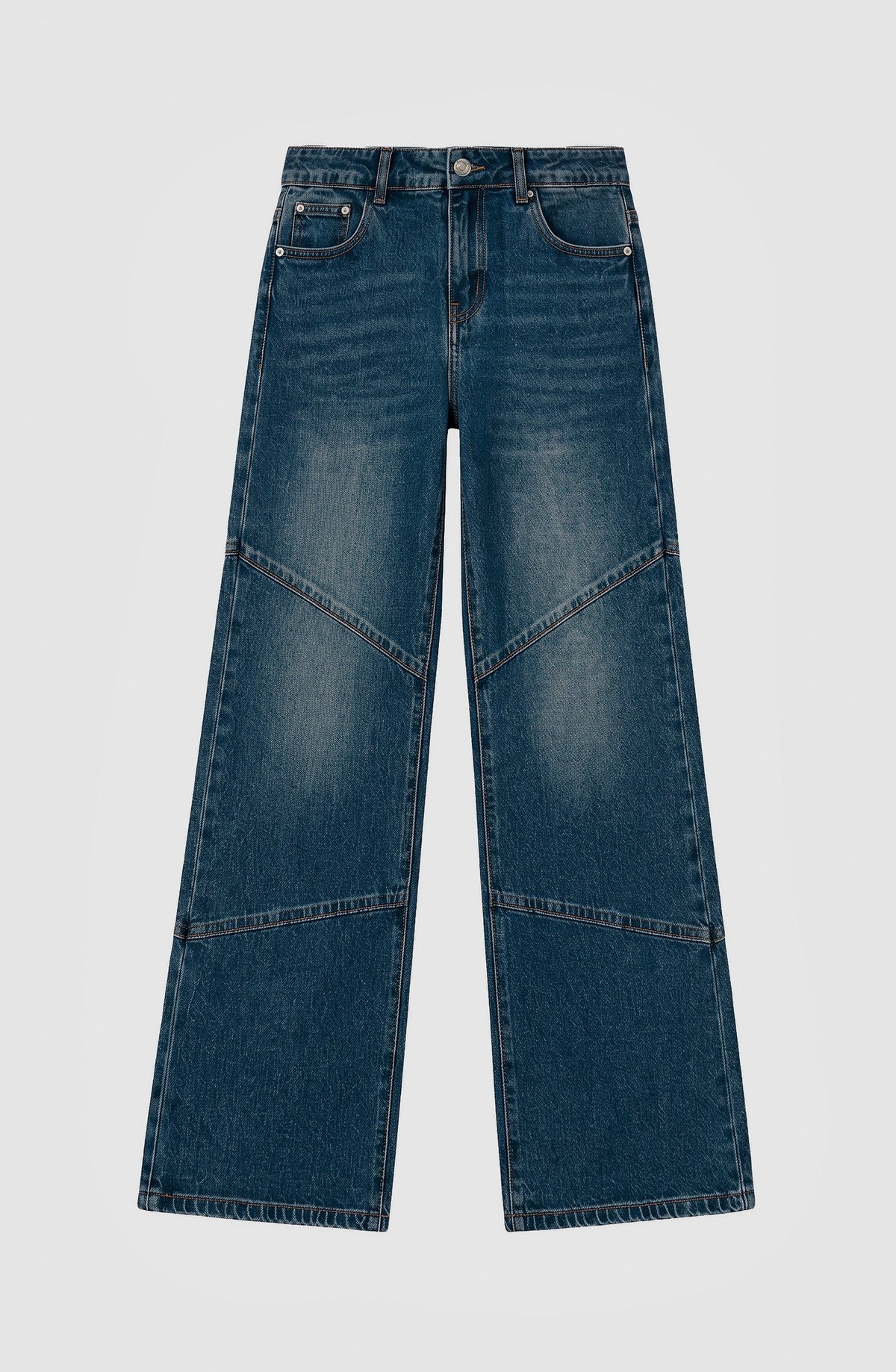 Pantalón Mujer Costuras Dark Blue