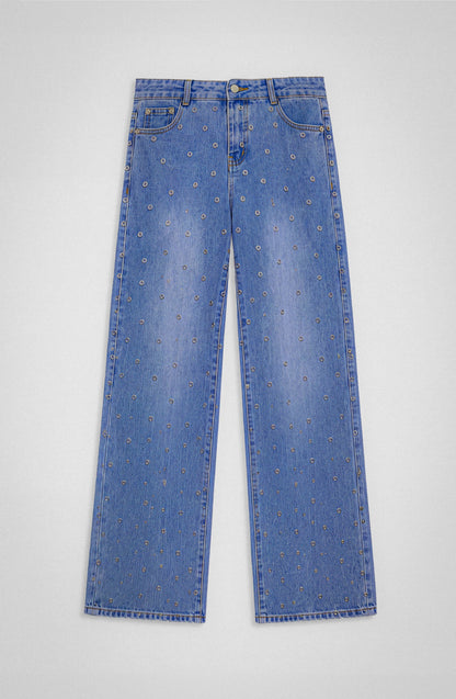 Pantalón Mujer Mini Ojal Light Blue