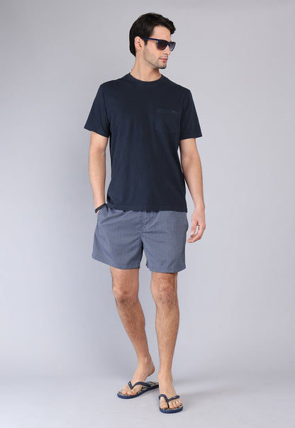 Polera Hombre Cuello Redondo Stone Wash Navi