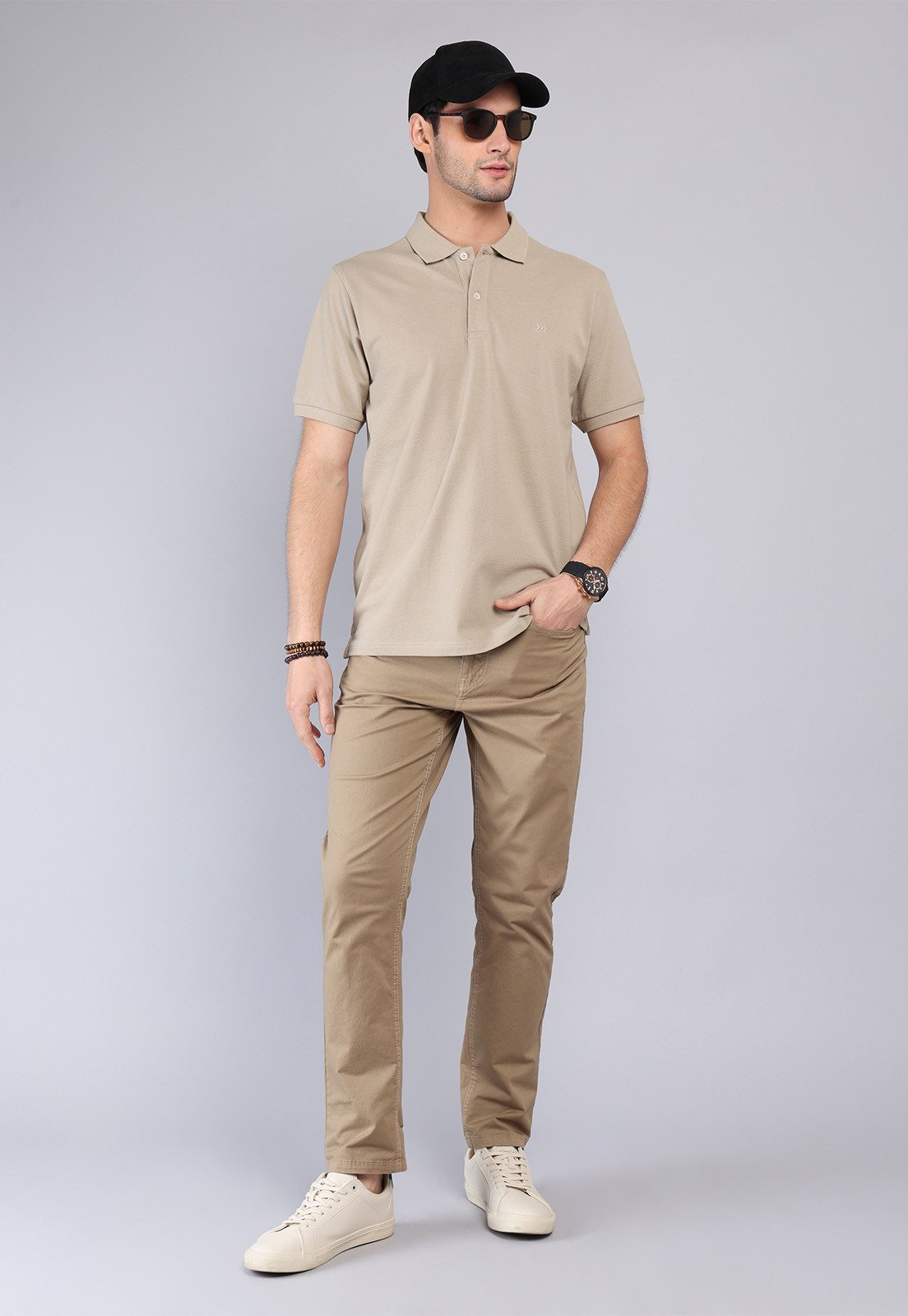 Polera Hombre Pique Manga Corta Arena