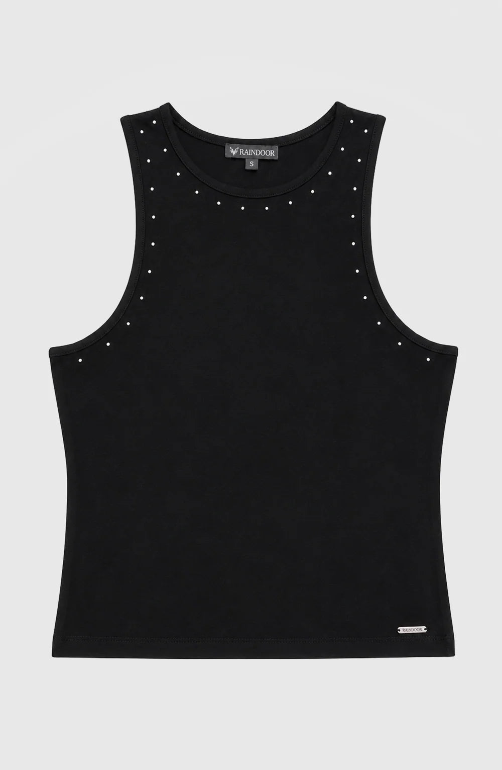Polera Mujer Tank Tachas Black