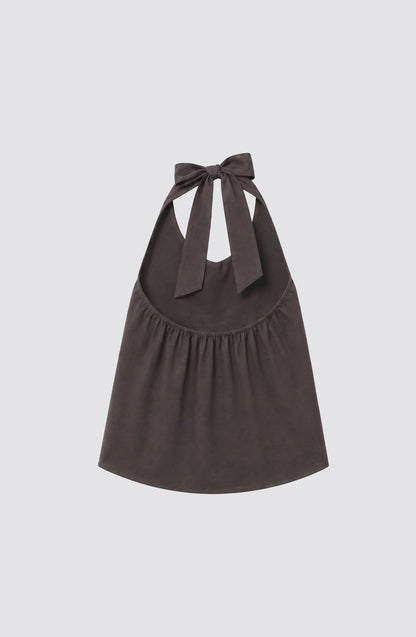 Top Mujer Halter Brown