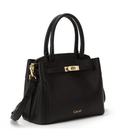 Cartera Mujer Dos Asas Pequeña Negro