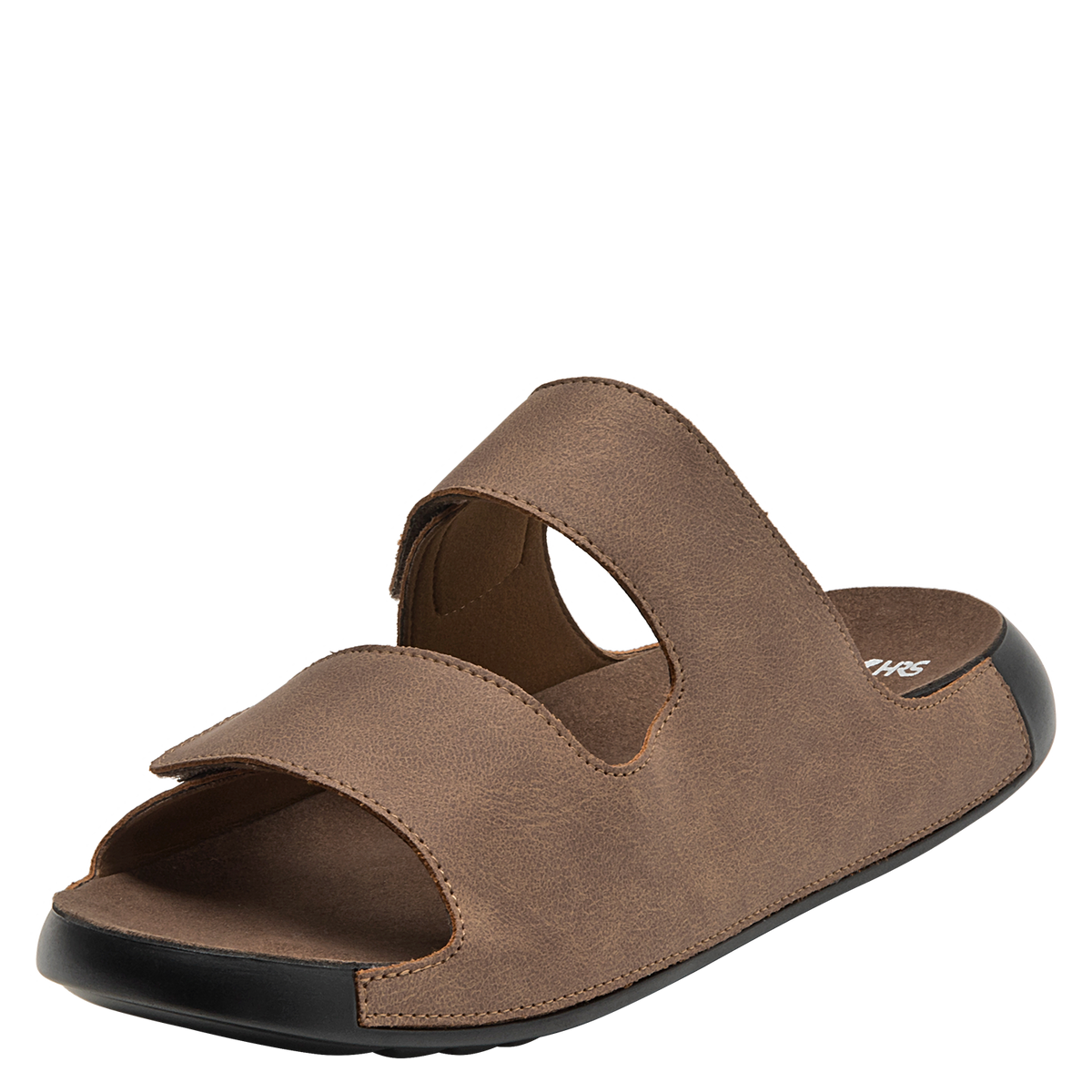 Sandalia Hombre Con Cierre Doble Velcro Café