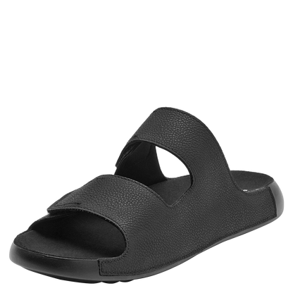 Sandalia Hombre Con Cierre de Velcro Doble Negro