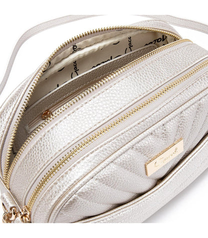 Cartera Mujer Bandolera Grande Dorado