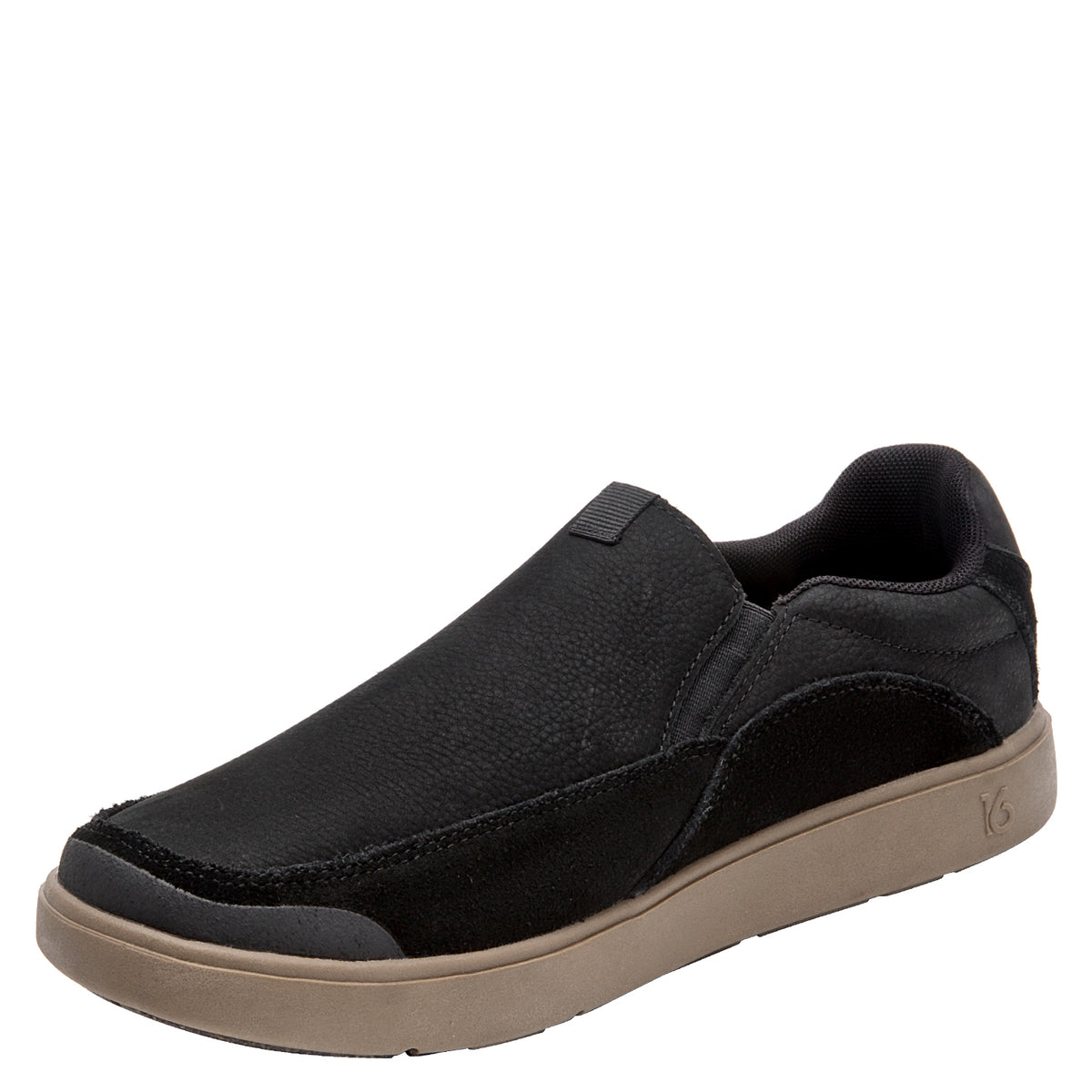 Zapatilla Hombre Cuero Barefoot Negro