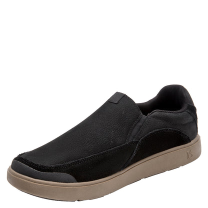 Zapatilla Hombre Cuero Barefoot Negro