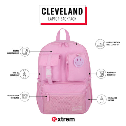 Mochila para notebook 15" Cleveland morada