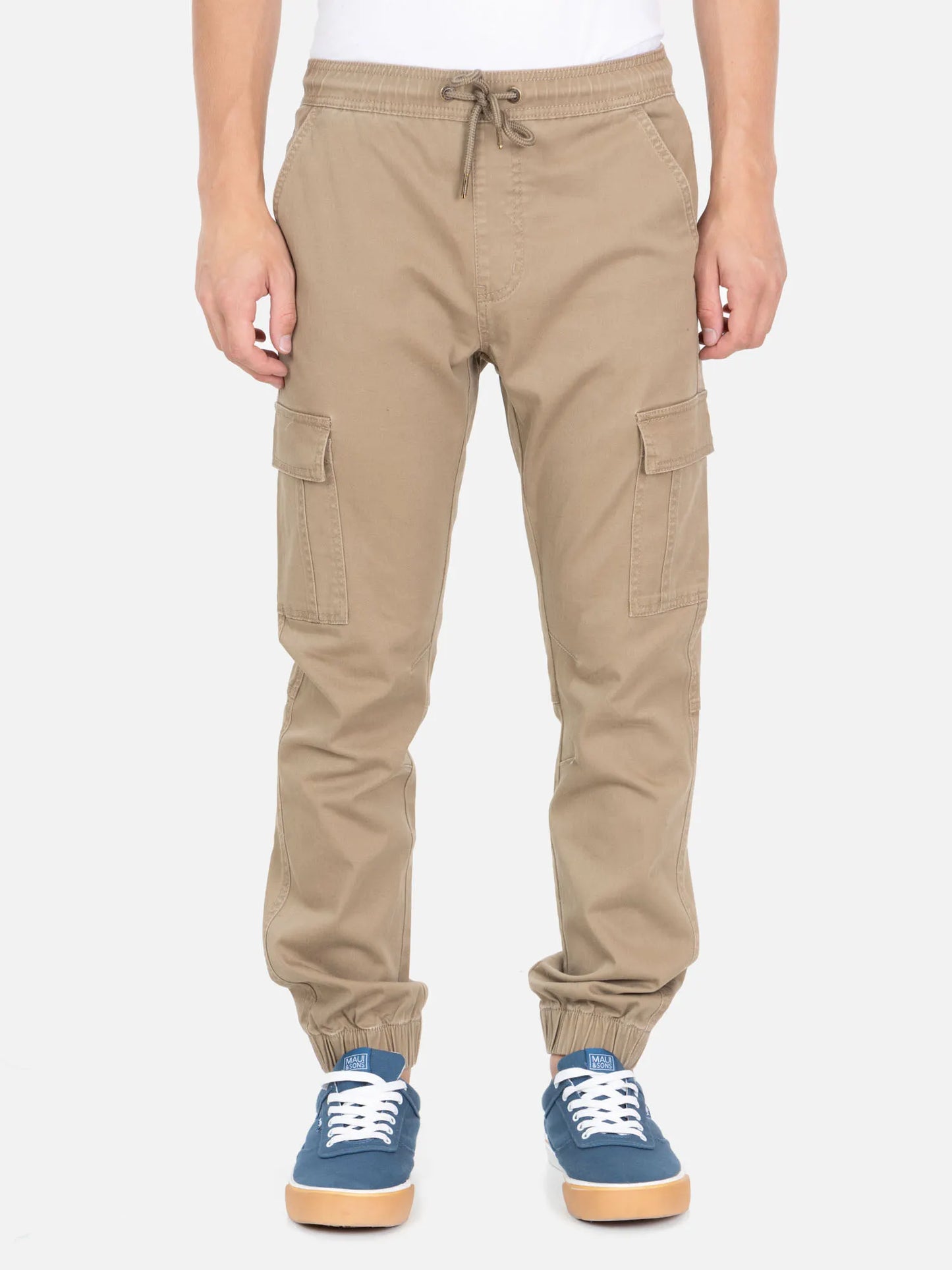 Pantalon Niño Jogger Cargo Fit Beige