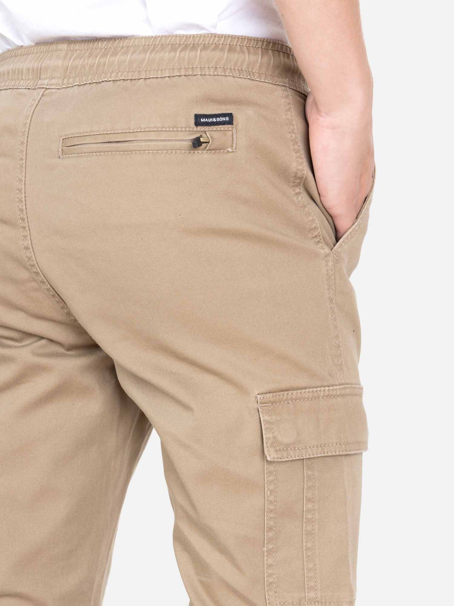 Pantalon Niño Jogger Cargo Fit Beige