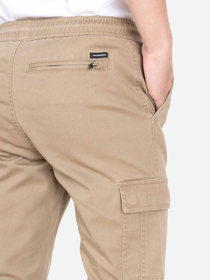 Pantalon Niño Jogger Cargo Fit Beige