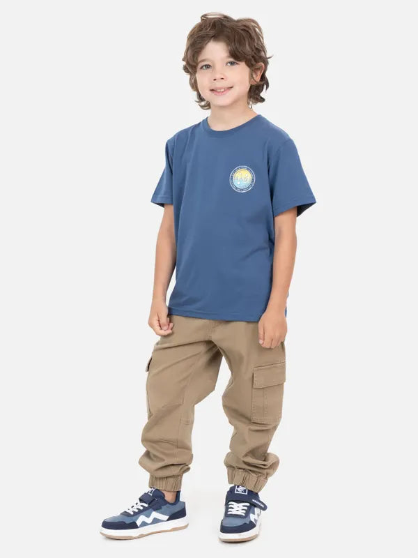 Pantalon Niño Jogger Cargo Khaki