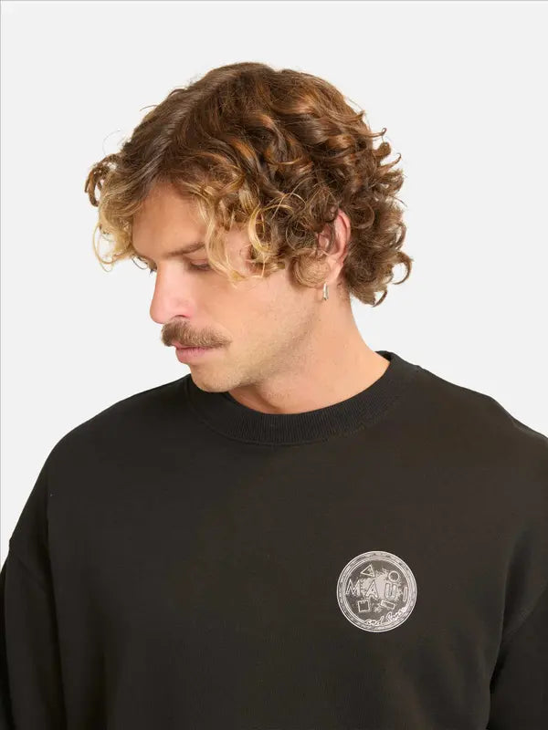 Poleron Hombre Classic Crew Black