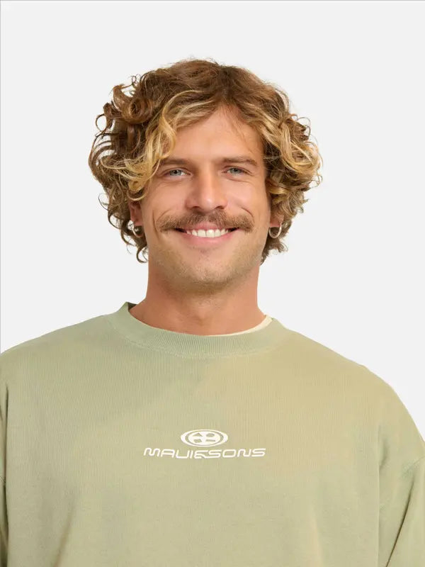 Poleron Hombre Oval Txt Green