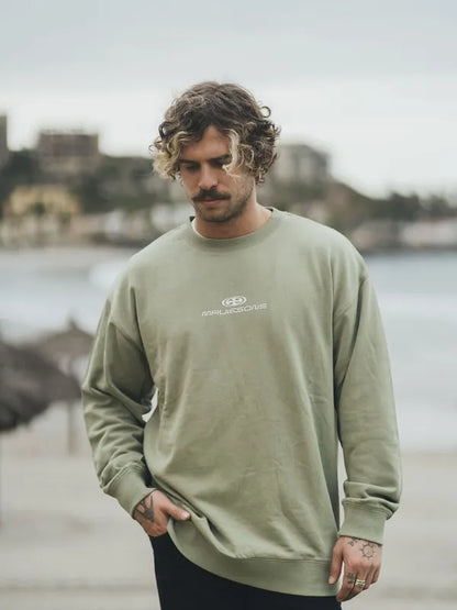 Poleron Hombre Oval Txt Green