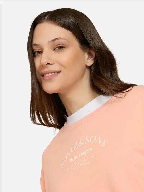Poleron Mujer Lunar Blend Orange