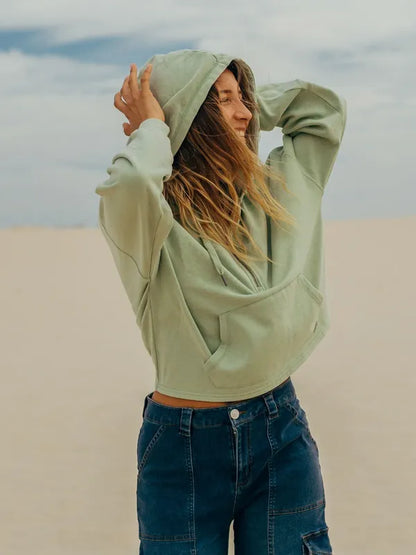 Poleron Mujer Chill Aura Green