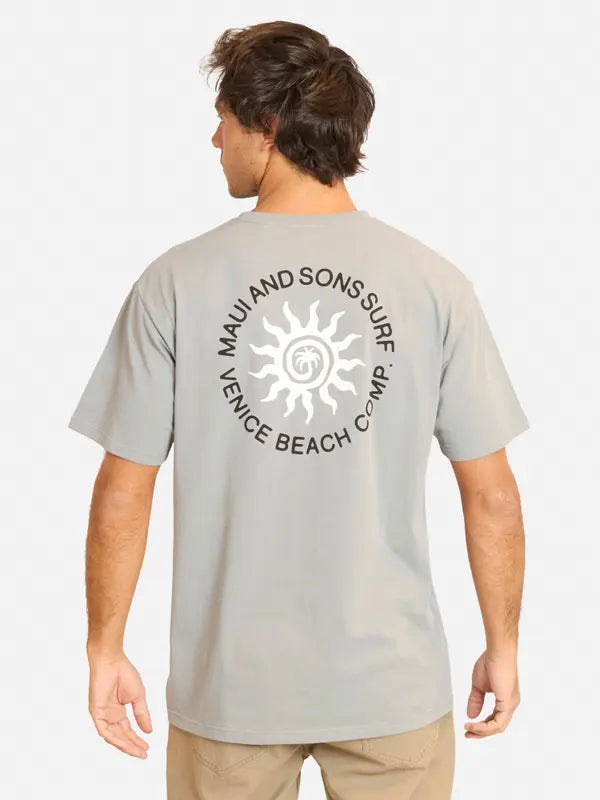 Polera Hombre Palm Radiance Grey
