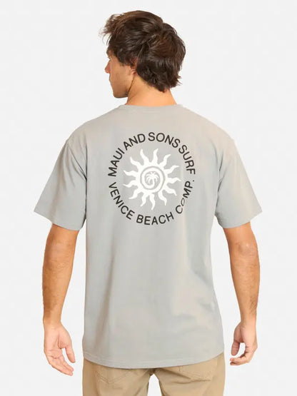Polera Hombre Palm Radiance Grey